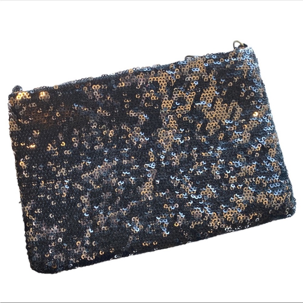 J CREW FACTORY sequins pouch bag